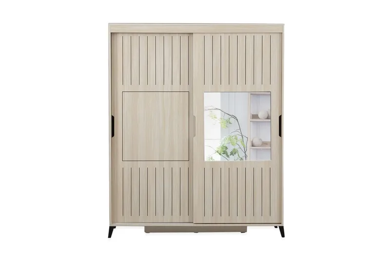 Comfortale Garderob 160, Ljus Trä