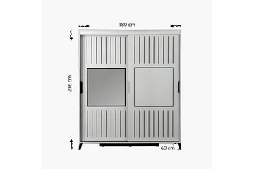 Comfortale Garderob 180 - Ljus Trä - Förvaring - Garderober & garderobssystem