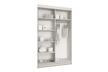 Dunkra Garderob m. Spegel 100x200 cm - Svart - Förvaring - Garderober & garderobssystem