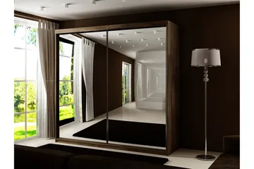 Dunkra Garderob m. Spegel 200x200 cm - Förvaring - Garderober & garderobssystem