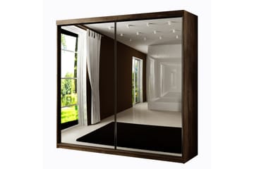 Dunkra Garderob m. Spegel 200x200 cm