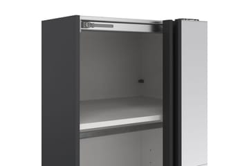 Elvos Garderob med Spegel 139x220 cm - Svart - Förvaring - Garderober & garderobssystem