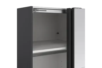 Elvos Garderob med Spegel 139x220 cm - Svart - Förvaring - Garderober & garderobssystem