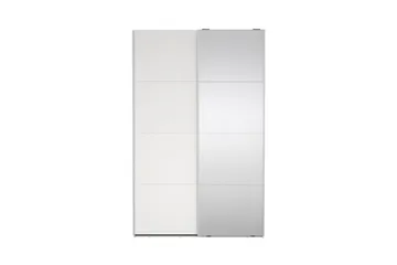 Elvos Garderob med Spegel 139x220 cm - Vit - Förvaring - Garderober & garderobssystem