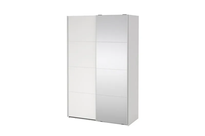 Elvos Garderob med Spegel 139x220 cm - Vit - Förvaring - Garderober & garderobssystem