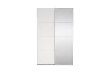 Elvos Garderob med Spegel 139x220 cm - Vit - Förvaring - Garderober & garderobssystem