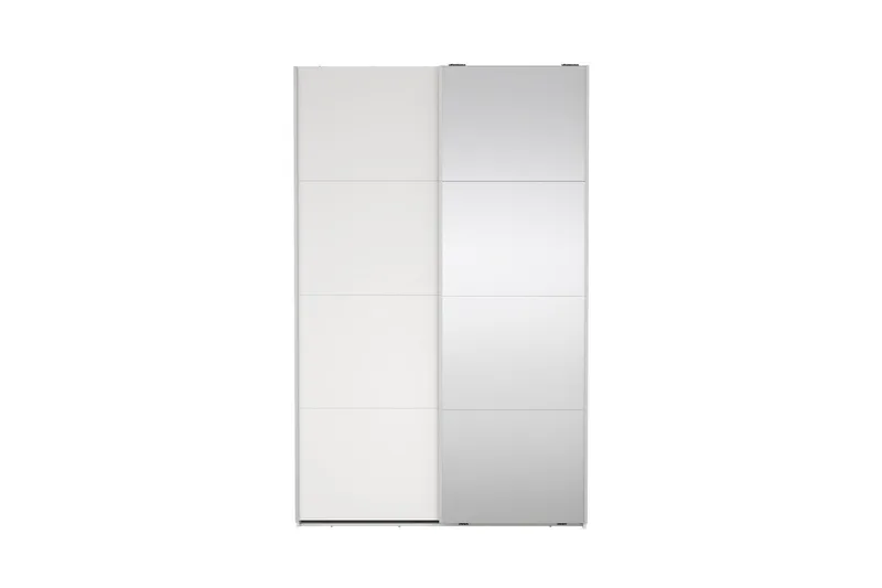 Elvos Garderob med Spegel 139x220 cm - Vit - Förvaring - Garderober & garderobssystem