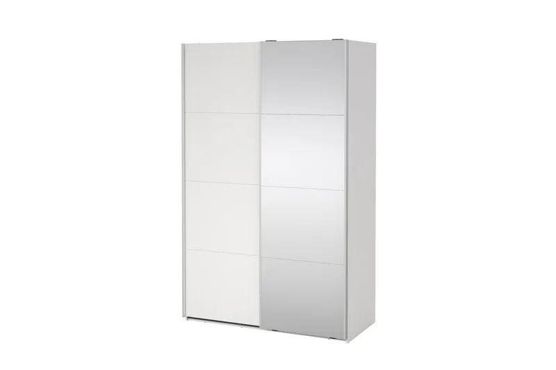 Elvos Garderob med Spegel 139x220 cm - Vit - Förvaring - Garderober & garderobssystem