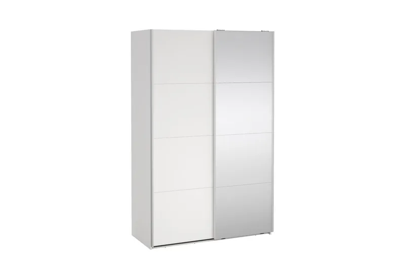 Elvos Garderob med Spegel 139x220 cm - Vit - Förvaring - Garderober & garderobssystem