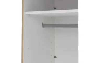 Elvos Garderob med Spegel 179x220 cm - Natur - Förvaring - Garderober & garderobssystem