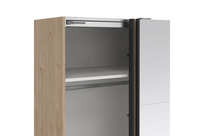 Elvos Garderob med Spegel 179x220 cm - Natur - Förvaring - Garderober & garderobssystem