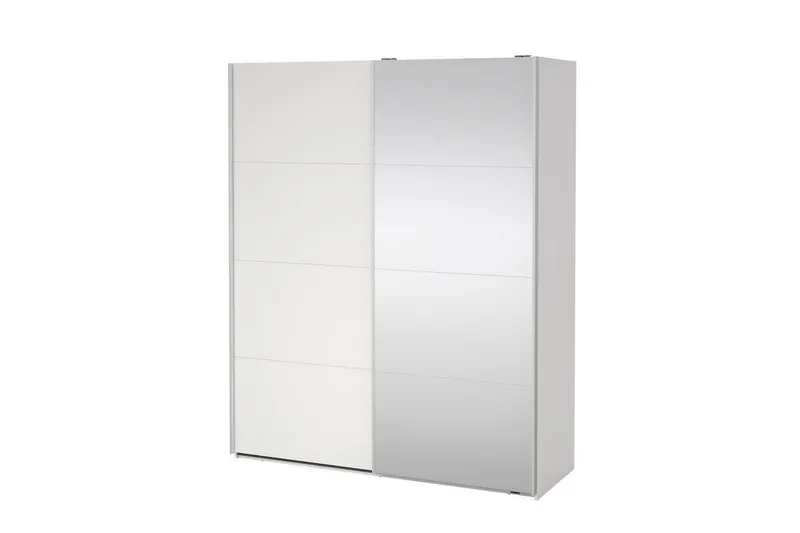 Elvos Garderob med Spegel 179x220 cm, Vit