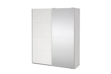 Elvos Garderob med Spegel 179x220 cm - Vit - Förvaring - Garderober & garderobssystem