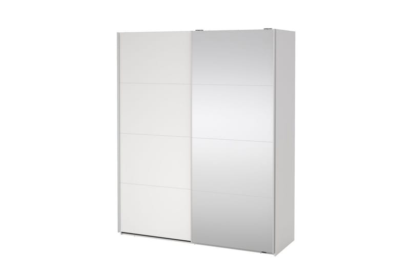 Elvos Garderob med Spegel 179x220 cm - Vit - Förvaring - Garderober & garderobssystem