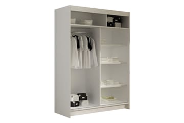 Estella Garderob med Spegel 120x200 cm - Beige - Förvaring - Garderober & garderobssystem