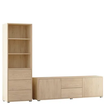 Agawal Möbelset För Vardagsrum - Brun - Förvaring - Förvaringsmöbler - Möbelset för vardagsrum