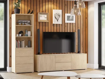 Agawal Möbelset För Vardagsrum - Brun - Förvaring - Förvaringsmöbler - Möbelset för vardagsrum