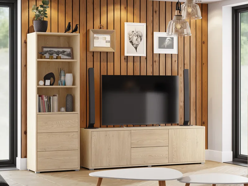 Agawal Möbelset För Vardagsrum - Brun - Förvaring - Förvaringsmöbler - Möbelset för vardagsrum