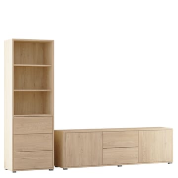 Agawal Möbelset För Vardagsrum - Brun - Förvaring - Förvaringsmöbler - Möbelset för vardagsrum