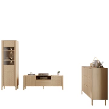 Aggarwal Möbelset för Vardagsrum med Belysning - Förvaring - Förvaringsmöbler - Möbelset för vardagsrum