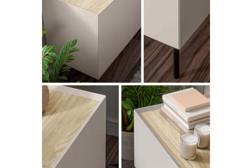 Akie Möbelset För Vardagsrum - Beige - Förvaring - Förvaringsmöbler - Möbelset för vardagsrum