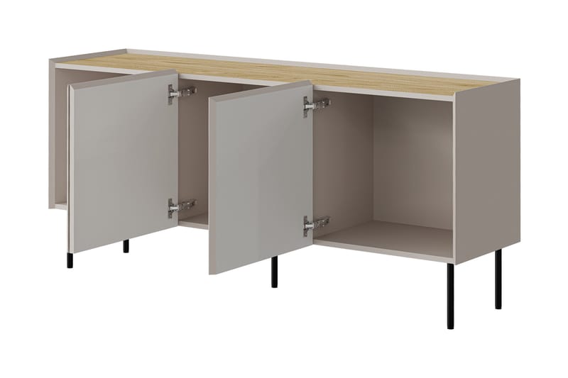 Akie Möbelset För Vardagsrum - Beige - Förvaring - Förvaringsmöbler - Möbelset för vardagsrum