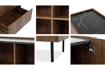 Akihito Möbelset För Vardagsrum - Brun - Förvaring - Förvaringsmöbler - Möbelset för vardagsrum