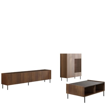 Akihito Möbelset För Vardagsrum - Brun - Förvaring - Förvaringsmöbler - Möbelset för vardagsrum