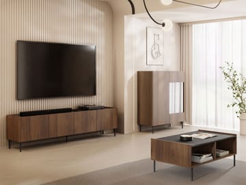 Akihito Möbelset För Vardagsrum - Brun - Förvaring - Förvaringsmöbler - Möbelset för vardagsrum