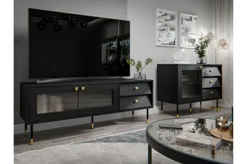 Akilesh Möbelset För Vardagsrum - Svart - Förvaring - Förvaringsmöbler - Möbelset för vardagsrum