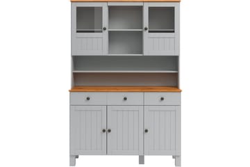 Alby Byrå med Överskåp 125x38 cm - Grå - Förvaring - Förvaringsmöbler - Byrå