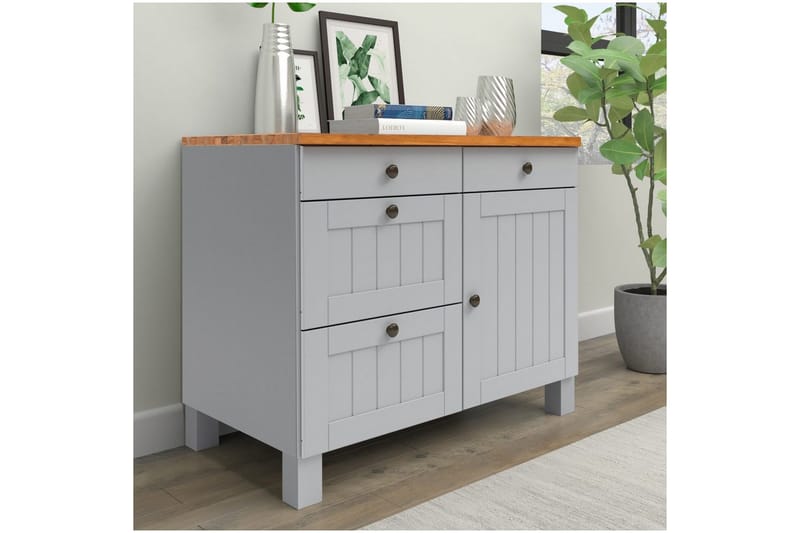 Alby Skänk 85 cm - Grå - Förvaring - Förvaringsmöbler - Sideboard & skänk
