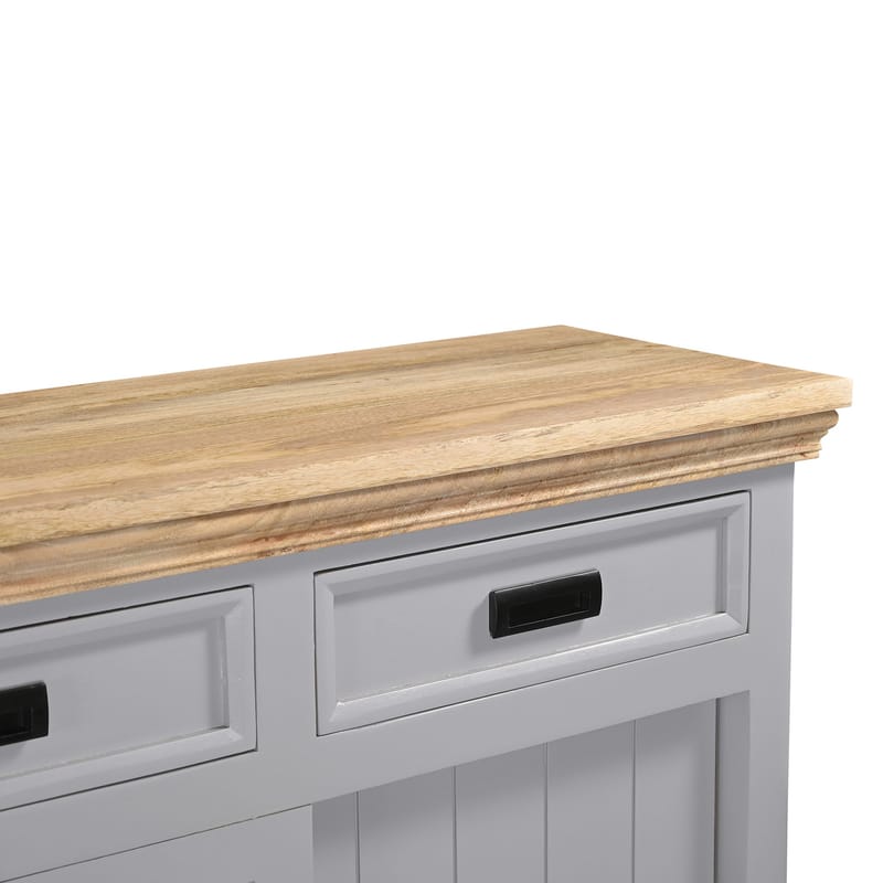 Alpinist Skänk 160x90 cm - Grå och naturträ - Förvaring - Förvaringsmöbler - Sideboard & skänk