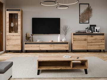 Amshyttan Möbelset För Vardagsrum - Brun/Svart - Förvaring - Förvaringsmöbler - Möbelset för vardagsrum