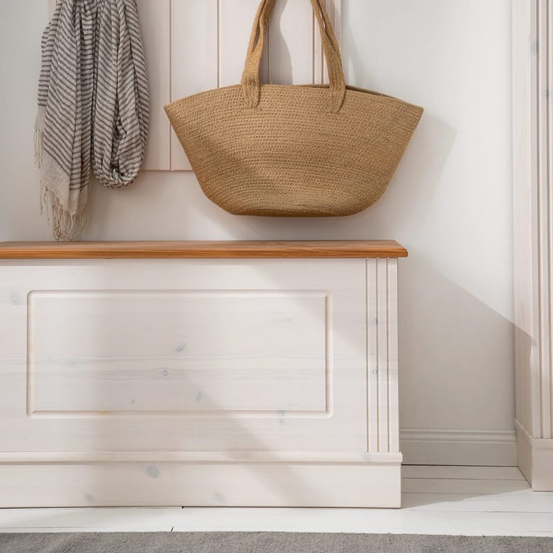 Anita Förvaringskista 80 cm - Vit/Honung - Förvaring - Förvaringsmöbler - Förvaringskista & sängkista