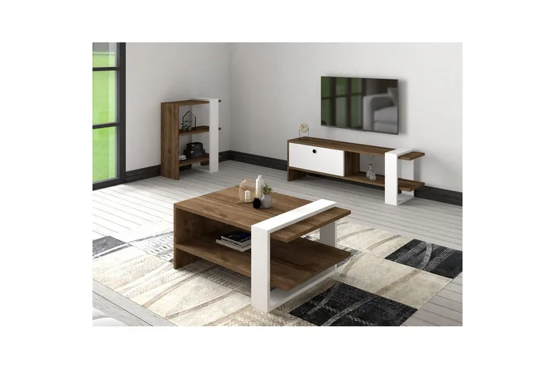 Astren Möbelset För Vardagsrum - Brun - Förvaring - Förvaringsmöbler - Möbelset för vardagsrum