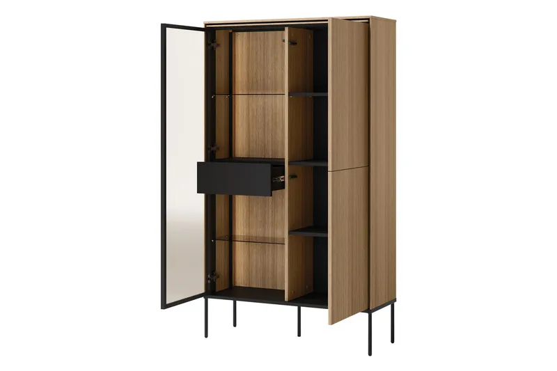 Basici Möbelset För Vardagsrum - Vit/Svart - Förvaring - Förvaringsmöbler - Möbelset för vardagsrum