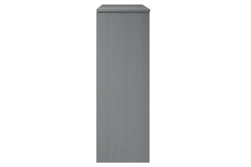 beBasic Överdel till högskåp grå 90x35x100 cm massiv furu - Grey - Byrå