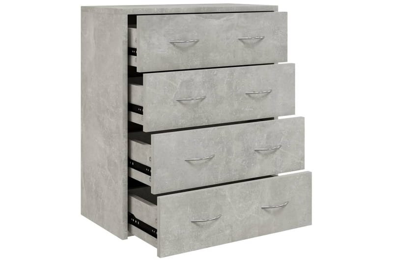 beBasic Skänk med 4 lådor 60x30,5x71 cm betonggrå - Grey - Sideboard & skänk