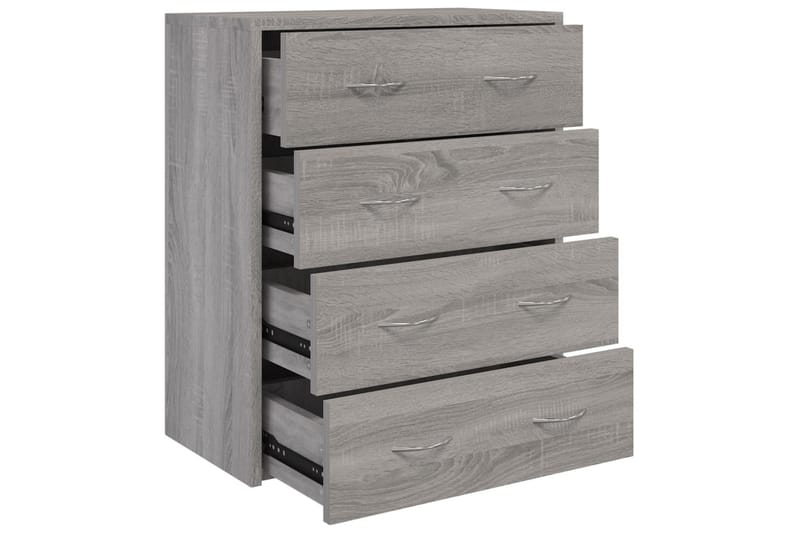 beBasic Skänk med 4 lådor 60x30,5x71 cm grå sonoma - Grey - Sideboard & skänk