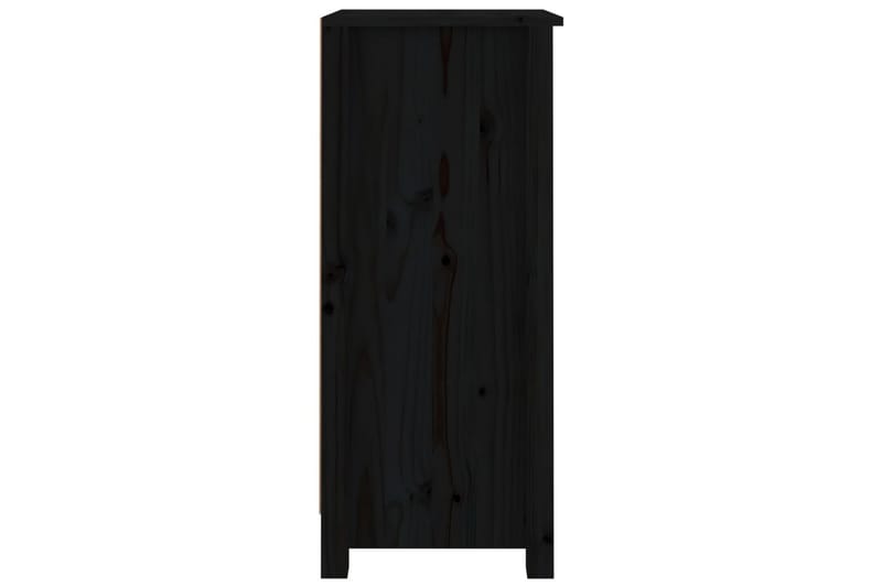 beBasic Skänk svart 2 st 40x35x80 cm massiv furu - Black - Sideboard & skänk