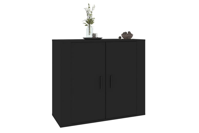 beBasic Skänk svart 80x33x70 cm konstruerat trä - Black - Sideboard & skänk