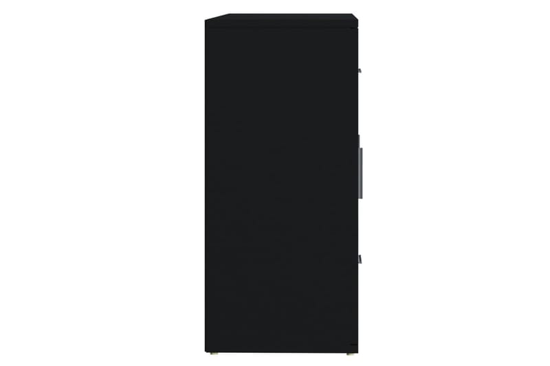 beBasic Skänk svart 91x29,5x65 cm konstruerat trä - Black - Sideboard & skänk