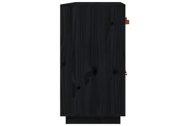 beBasic Skänk svart 98,5x40x75 cm massiv furu - Black - Sideboard & skänk