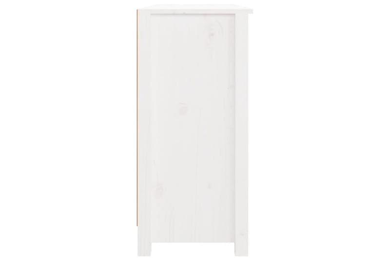 beBasic Skänk vit 100x35x74 cm massiv furu - White - Sideboard & skänk