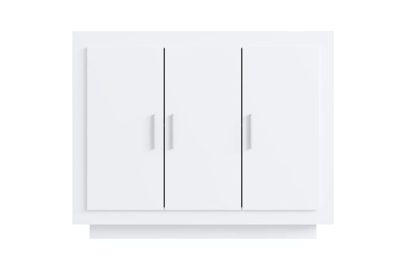 beBasic Skänk vit högglans 92x35x75 cm konstruerat trä - White - Sideboard & skänk