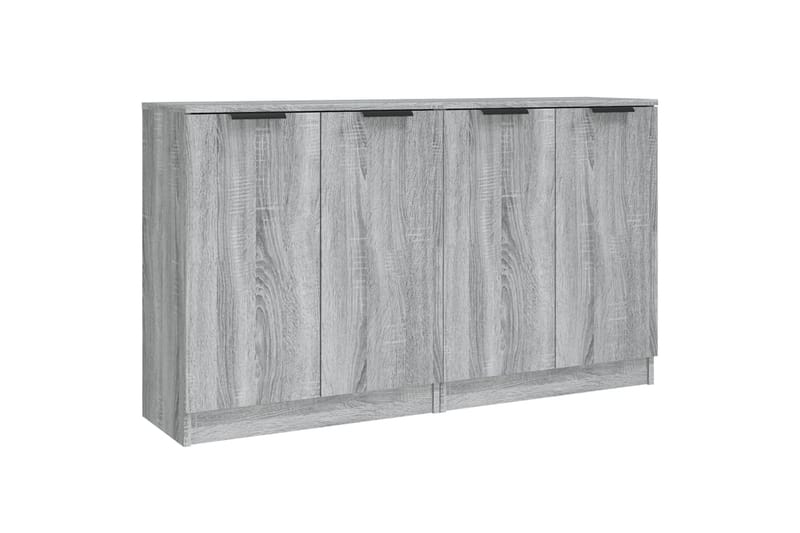 beBasic Skänkar 2 st grå sonoma 60x30x70 cm konstruerat trä - Grey - Sideboard & skänk