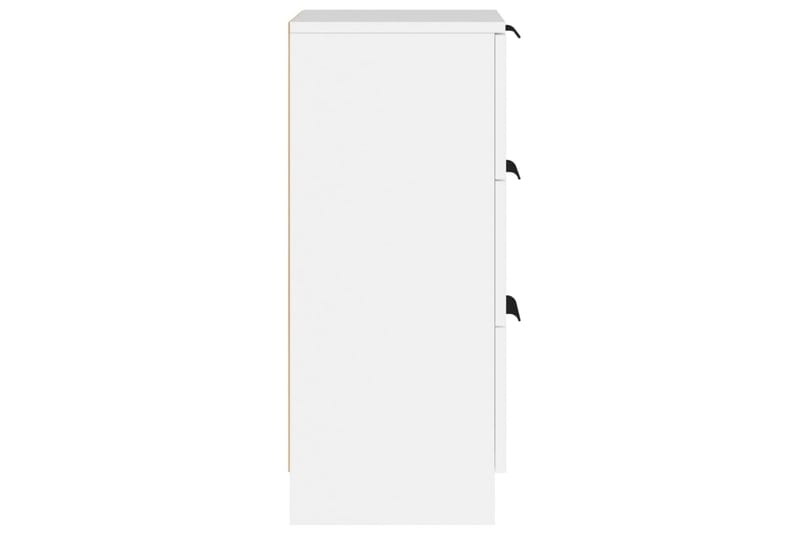 beBasic Skänkar 2 st vit 30x30x70 cm konstruerat trä - White - Sideboard & skänk