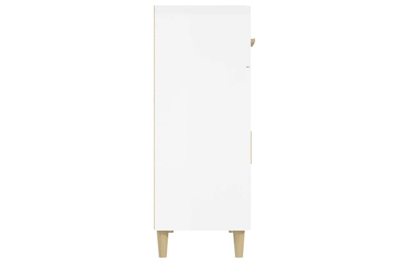 beBasic Skänkskåp vit högglans 69,5x34x89 cm konstruerat trä - White - Sideboard & skänk