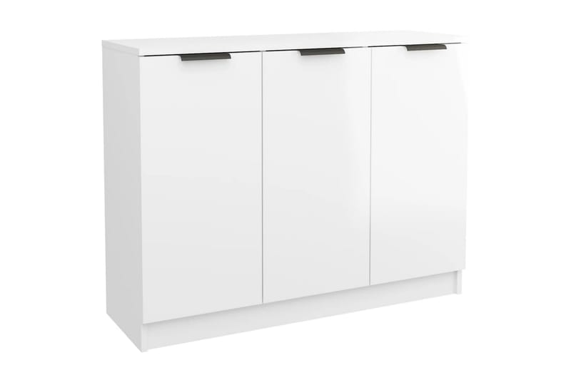 beBasic Skänkskåp vit högglans 90,5x30x70 cm konstruerat trä - White - Sideboard & skänk